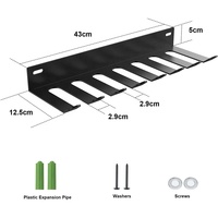 OEM Découpe laser personnalisée Pliage en acier robuste multi-usages Montage mural pour équipement de fitness et de gymnastique Support de rangement pour accessoires