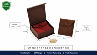 Boîte cadeau en papier pliable de luxe avec logo personnalisé, emballage pour bijoux, pochette pour collier, bague, boîte à bijoux en carton magnétique pliable