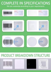 Ultra Hoge Frequentie (Uhf) 860-960Mhz Rfid Smart Label Lange Afstand Passieve Zelfklevende Sticker Iso 18000-6c Standaard Tags - Product Image 6
