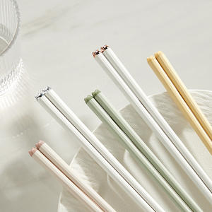 Palillos de aleación Hy-0103, redondos, antibacterianos, antideslizantes, resistentes a altas temperaturas, vajilla doméstica de primera calidad para adultos - Product Image 1