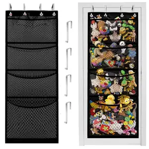 An der Wand montierter Aufbewahrung organisator Mesh Toy Storage Kids & Teen Storage mit 4 Taschen