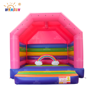 Château gonflable et trampoline combinés Rainbow Bouncer - Certifié CE, sans plomb, ignifuge, installation facile - Product Image 2