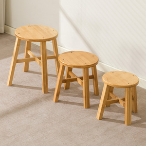 Bamboo <b>Stool</b> Set Stackable Multi Functional Home Living Room <b>Sofa</b> Dining Balcony Courtyard <b>Stool</b> For Children And Adults - Product Image 3