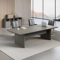 Meja Kantor Eksekutif Modern Ergonomis yang Dapat Diubah dengan Penyimpanan, Furnitur MDF Mewah yang Dapat Disesuaikan, dan Dapat Dipindahkan