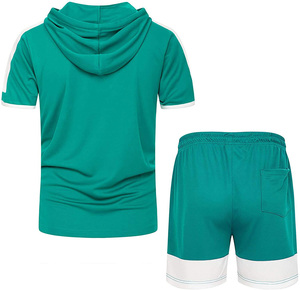 Ensemble d'été personnalisé pour homme : T-shirt graphique oversize et short assorti – Tenue décontractée deux pièces style streetwear pour homme - Product Image 3