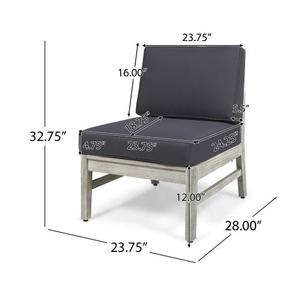 เก้าอี้มุมเพิร์ลคาร์เนอร์สีเทาสุดหรูสำหรับการตกแต่งห้องนั่งเล่น - Product Image 3