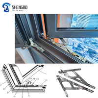Fenêtres à battant français en verre trempé double couche personnalisées pour villas cadre moderne en alliage d'aluminium de luxe UPVC standard
