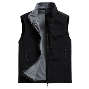 Mens Softshell Vest Sleeveless Zip Up Outerwear Breathable Windproof Waterproof Hiking Golf Work Casual Sports Style New Apparel - Product Image 4