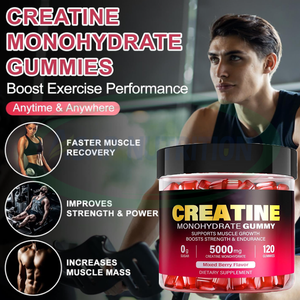 Suplementos dietéticos 60 piezas Creatina monohidrato Personalización Sabor Construcción muscular Creatina monohidrato Gomitas - Product Image 3