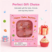 Jouet Squishy Gâteau à Succès Commercial, Jouet Sensoriel Anti-Stress en Maltose Douce à Presser, Cadeau Nouveauté à Remontée Lente, Vente en Gros