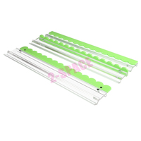 Unik menyesuaikan Lucite hijau Mahjong Pusher & rak kerajinan tangan akrilik bergigi Mahjongg Pusher 19inch 20inch