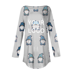Custom Print Casual <strong>T</strong>-<strong>shirt</strong> for <strong>Christmas</strong> <strong>Long</strong> <strong>Sleeve</strong> <strong>Shirt</strong> O-Neck Women 3D Printing <strong>T</strong> <strong>Shirt</strong> for Autumn Winter - Product Image 3