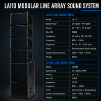 Sistem Speaker Line Array Profesional 10 Inch Speaker 18 Inch Subwoofer Peralatan Suara PA untuk Gereja Konser Pesta