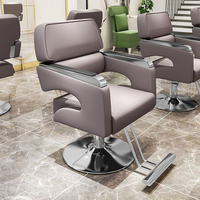 Kursi Salon Barber Logam Berkualitas Tinggi dan Tahan Lama dengan Desain Ramah Lingkungan Pompa Hidrolik Gaya Modern - Peralatan Salon Grosir