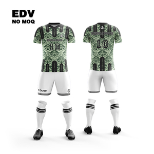 เสื้อฟุตบอลยืดหยุ่นสูง ชุดทีมฟุตบอล ออกแบบเองได้ ระบายอากาศ แห้งเร็ว สำหรับการแข่งขันในโรงเรียน - Product Image 1
