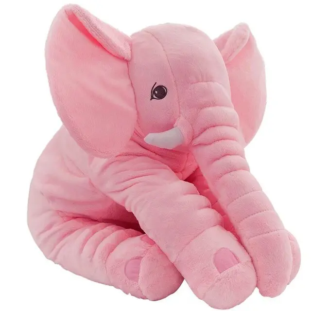 Almohada de peluche de 30cm con orejas grandes para bebé, juguete de peluche de elefante de Navidad para dormir, barato, venta al por mayor