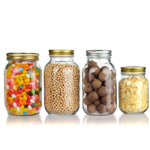 Hot bán 4oz 6oz 8oz 10oz 12oz Mason lọ đóng hộp lọ thủy tinh lớn với vít Top Nắp - Product Image 2