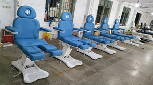 Sedia da visita con lettino da trattamento regolabile in pelle blu <span class=keywords><strong>2026</strong></span> in vendita con 3/4/5 CE motori - Product Image 6