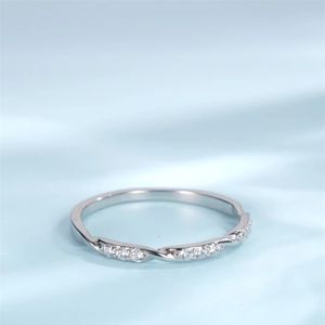 Bague fine en argent S925 motif nœud vent froid pour femme, tendance et polyvalente, utopique, de niche, empilable, pour le doigt - Product Image 3