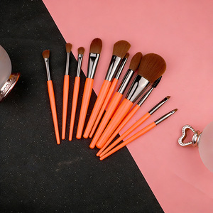 Cangzhou Makeup <b>Brush</b> Set 11 Piece Synthetic Hair <b>Round</b> Handle Foundation <b>Brushes</b> for Beginners - Product Image 2