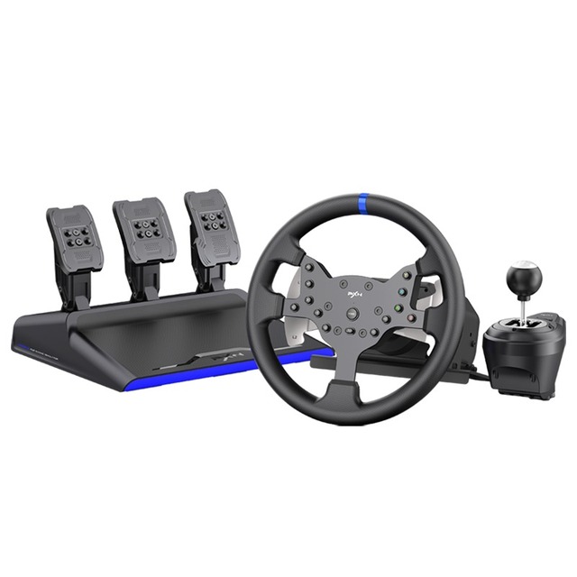 Wholesale V99 Gear Driven Force Feedback Gaming Racing Steering Wheel for PC One Series Ps4