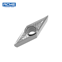 Outils de tournage et de fraisage en carbure pour tour, revêtement PVD, OEM, pour inserts de roue de voiture en alliage d'aluminium CNC VCGT VCGT160402-AK VCGT220530-AK