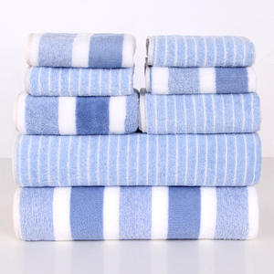 8ピースコーラルフリースバスタオルセット高級高品質ソフト肌にやさしい脱皮やフェード耐性毎日の使用 - Product Image 6