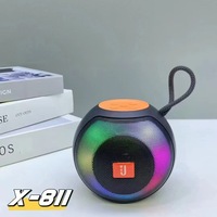 Altavoz Inalámbrico Portátil con LED RGB de Colores, Resistente al Agua IPX5 5.3, Regalo Creativo para Exteriores, Pequeño y con Sonido de Alta Calidad, Suministro Directo de Fábrica