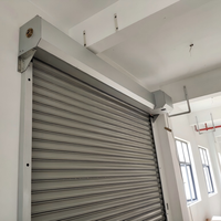 Porte à enroulement en alliage d'aluminium au design moderne, couleurs personnalisées, caractéristiques de sécurité élevées, cadre durable pour applications industrielles