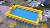 Terrain de football gonflable Lilytoys pour l'eau et la terre avec buts intégrés, arène en PVC certifiée CE