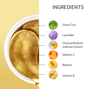 Patchs pour les yeux à l'or 24 carats, hydratants longue durée, éclaircissants pour les cernes et anti-rides, marque privée - Product Image 4