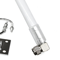 Antena Omnidirectional Tahan Air 915MHz Fiberglass untuk Luar Ruangan dengan Konektor Koaksial, Braket Pemasangan & Kabel