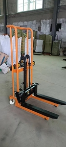 Gerbeur manuel personnalisé 200/400 kg, type mini, gerbeur manuel à commande manuelle, <span class=keywords><strong>chariot</strong></span> <span class=keywords><strong>élévateur</strong></span> à fourche hydraulique, <span class=keywords><strong>chariot</strong></span> <span class=keywords><strong>élévateur</strong></span> à palettes - Product Image 5