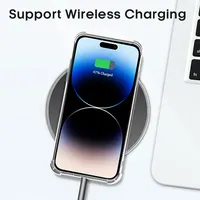 Étui de protection transparent de luxe pour iPhone 16 15 14 13 12 11 Pro Max Mini X XR XS Max 8 7 Plus Coque arrière
