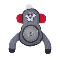 Juguete interactivo duradero transfronterizo para perros con dispensador de comida, sonido de papel crujiente de gorila, resistente a mordidas, para masticar y limpiar los dientes