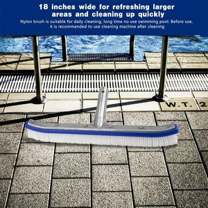 Precio <span class=keywords><strong>de</strong></span> fábrica, cepillo <span class=keywords><strong>de</strong></span> limpieza <span class=keywords><strong>de</strong></span> pared <span class=keywords><strong>de</strong></span> piscina <span class=keywords><strong>de</strong></span> lujo <span class=keywords><strong>de</strong></span> 18 "con mango <span class=keywords><strong>de</strong></span> cepillo <span class=keywords><strong>de</strong></span> pared <span class=keywords><strong>de</strong></span> piscina trasera <span class=keywords><strong>de</strong></span> aluminio <span class=keywords><strong>pintado</strong></span> en blanco - Product Image 5