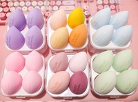 Éponge de maquillage professionnelle Bueart de haute qualité pour fond de teint et correcteur, forme goutte verte