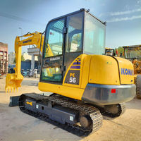 Pelle d'occasion Excavatrice Komatsu PC56 de 5 tonnes d'occasion en parfait état