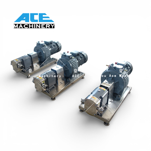 Bomba de Lóbulos Rotatorios de Acero Inoxidable SS304 de Grado Alimenticio de 1Hp, de Alta Viscosidad, con Regulación Mecánica de Velocidad Continua, al Mejor Precio - Product Image 1