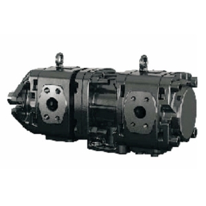 Pompe à huile hydraulique double HG de haute qualité, pompe à engrenages à deux circuits indépendants avec fonction d'économie d'énergie, performance supérieure - Product Image 1