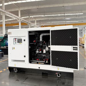 Güvenilir 22kw Cummins motor üç fazlı otomatik başlangıç büyük kapasiteli Tank sessiz dizel jeneratör seti - Product Image 2