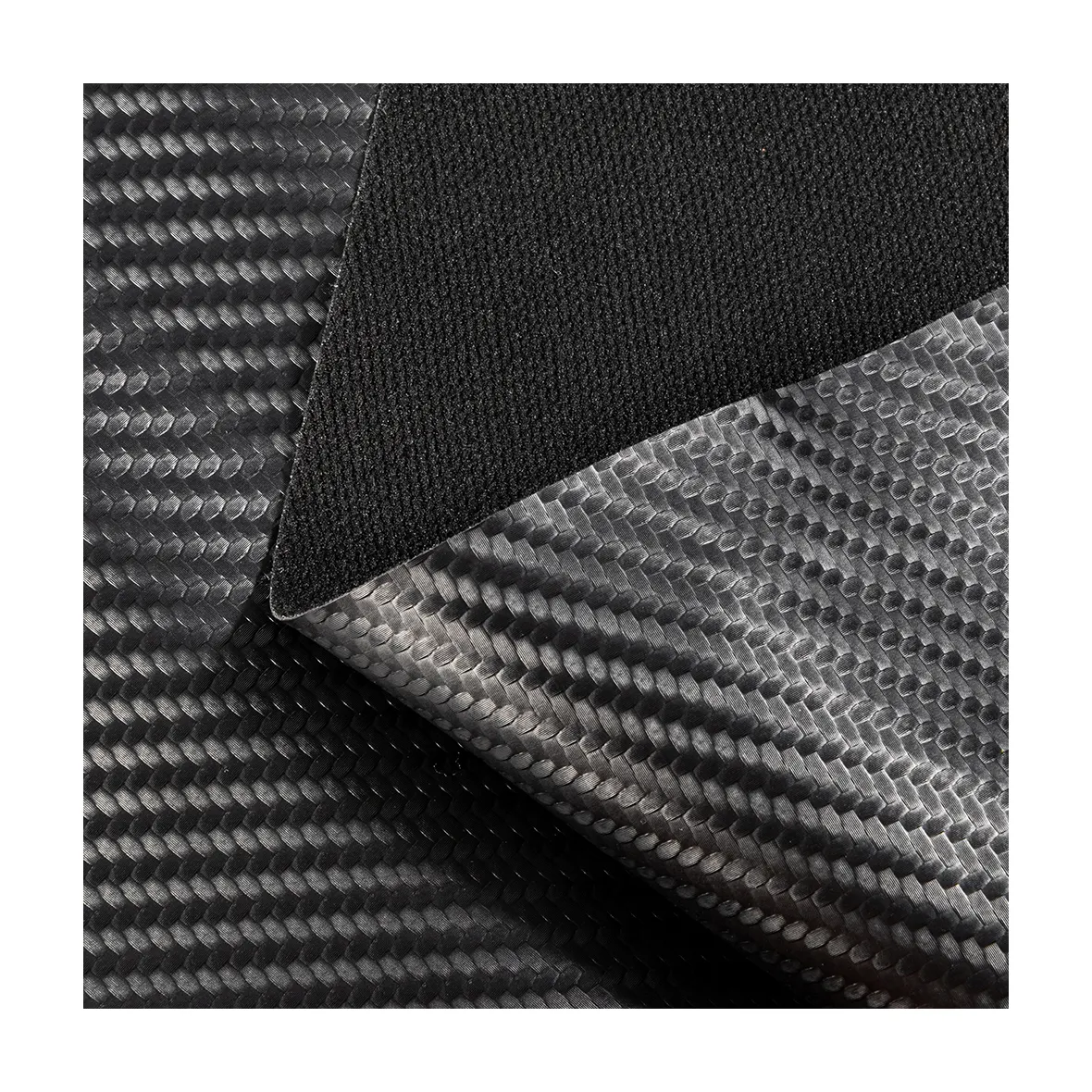 Wholesale Price Carbon Fiber Semi PU Leather For Car Interior  Water Resistant Synthetic Leather For Steering Wheel