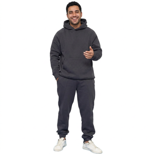 Chándal de Algodón Personalizado de 400 g/m² para Hombre, Sudadera con Capucha y Cremallera, Pantalones con Logotipo Bordado, Verde Oliva, Beige, Estilo Deportivo Urbano - Product Image 1