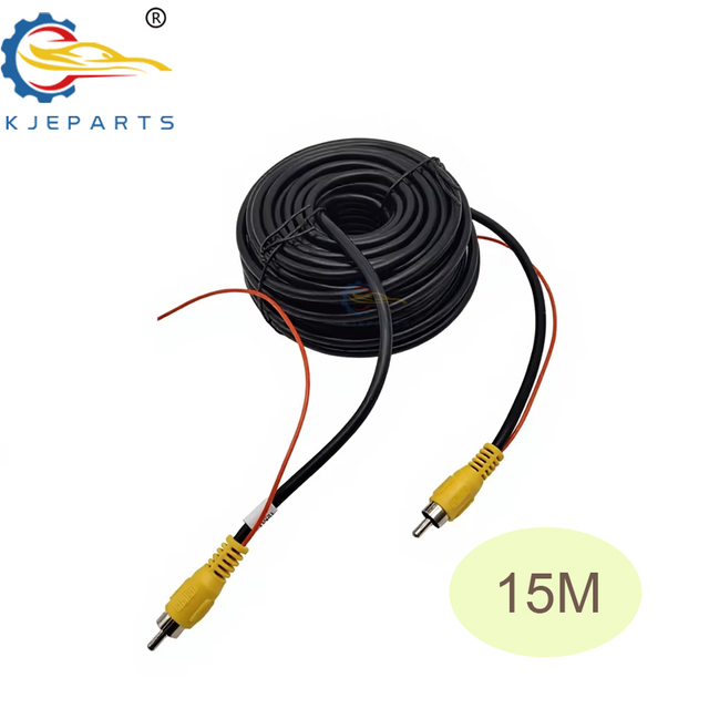 15M Cable Reverse Image Car Camera Male to Male RCA Plug with AV Video Cable Trigger Wire for Car Rear View