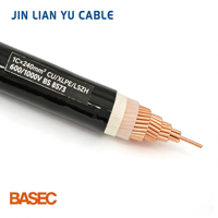 Câble d'alimentation industriel LSZH SWA XLPE en cuivre sans oxygène résistant à la chaleur ROHS pour basse tension 1kV 1*1.5mm