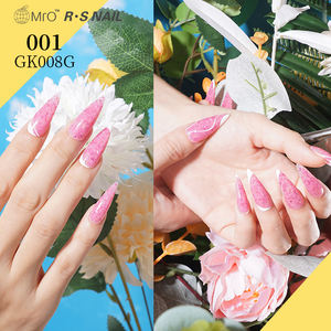 Gel UV pour ongles RS Nail Glitter Rubber Base Deux en un 11 couleurs Gel de beauté pour nail art Colle UV Non toxique Sans odeur Durable 3-4 semaines - Product Image 5