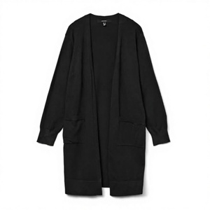 Winter Vintage Solid Knitted Sweater Cardigan <b>Coat</b> Loose Plush Long Fashion Casual Jack for Women - Product Image 1