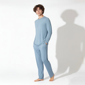 Set di Pigiami Familiari Hongbo OEM, Vendita all'Ingrosso, in Bambù, Spandex e Cotone, Autunno e Inverno, OEM ODM, Coordinati per Mamma, <span class=keywords><strong>Papà</strong></span> e Figli - Product Image 5