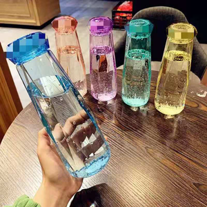Bottiglia d'Acqua in Vetro con Cristalli e Gemme per il Benessere, 500ml, Bottiglia d'Acqua in Vetro con Pietre Colorate all'Ingrosso - Product Image 2
