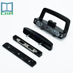 Serratura a Gancio per Porta Scorrevole in Vetro a Forma <span class=keywords><strong>di</strong></span> D, in Lega <span class=keywords><strong>di</strong></span> Zinco, Connessione Bilaterale per Camera d'Albergo - Product Image 1